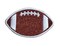 2" Glitter Football, Sports, Embroidered, Iron on Patch